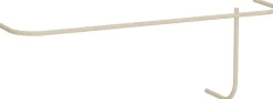 Rail à vêtements en acier beige cashew 130x45cm Tamina - Metallbude