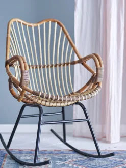 Reine Rocking Chair Nature Rattan - Bloomingville