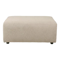 Repose-pieds en bouclé taupe L Jax - Hkliving