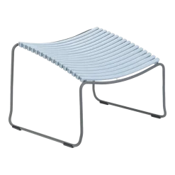 Repose-pieds en métal et plastique bleu clair CLICK - Houe