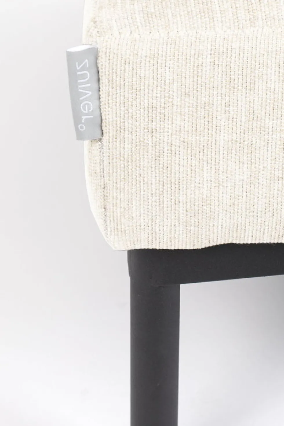 Repose-pieds en tissu beige 80x102x53cm Summer Hocker - Zuiver