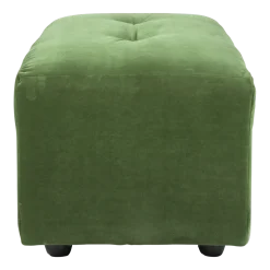 Repose-pieds en velours vert S Vint - Hkliving