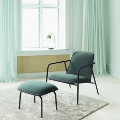 Reposepieds gris coque en chêne naturel Pad Footstool Oak/Synergy Synergy LDS16 - Normann Copenhagen