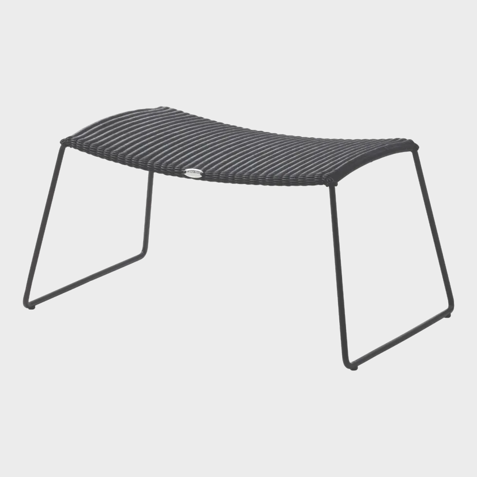 Repose-pieds noir Breeze - Cane-Line