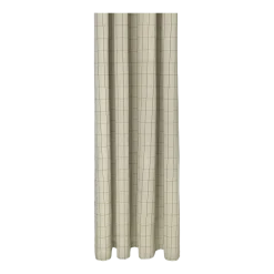 Rideau de douche à carreaux en coton beige 160 x 205 cm Chambray - Ferm Living
