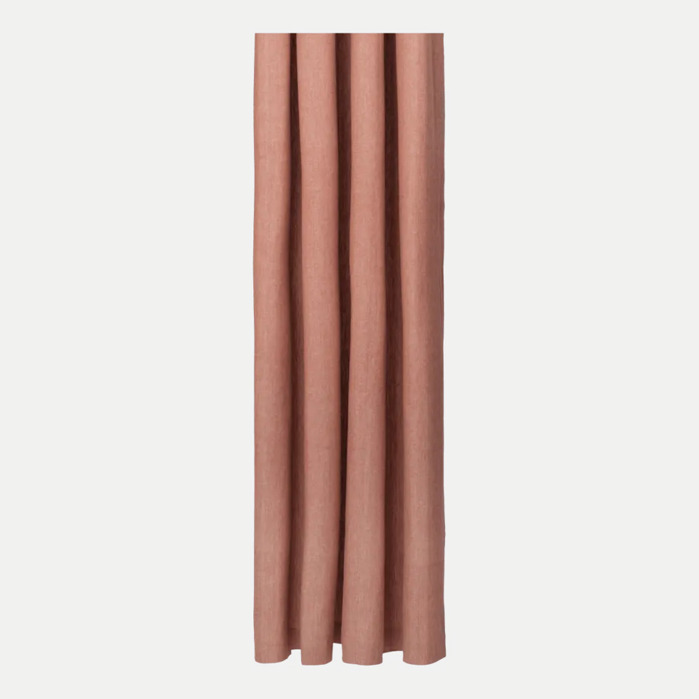 Rideau de douche en coton biologique argile terracotta 160x205cm Chambray - Ferm living
