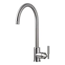 Robinet mitigeur de cuisine en métal massif brut argent 37,2 x 25,3 cm - Buster+Punch