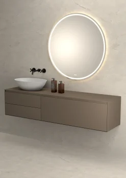 Robinet mélangeur lavabo mural en laiton noir Corbeau - Kroos
