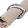 Ronds de serviettes en porcelaine argenté 6,5x7,2x2,1cm Orrith - Ferm Living