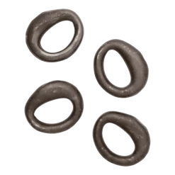 4 ronds de serviettes en porcelaine bronze rustic 6,5x7,2x2,1cm Orrith - Ferm Living