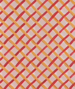 Rouleau de papier peint orange 1 m Croisillon - Petite Friture