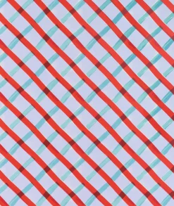 Rouleau de papier peint rouge 1 m Croisillon - Petite Friture