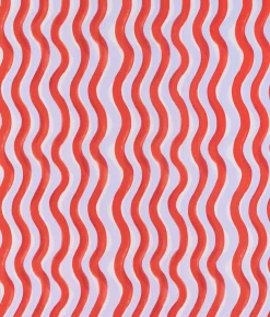 Rouleau de papier peint rouge 1 m Gaufrette - Petite Friture