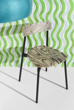 Rouleau de papier peint vert 1 m Gaufrette - Petite Friture
