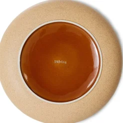 Saladier en grès intérieur vert 25 cm Vaisselle 70's - HKliving