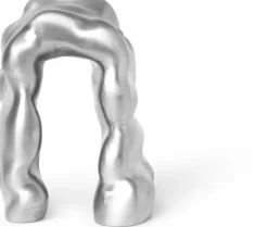 Sculpture en aluminium brossé 14,3 x 18,5 x 10,4 cm Morf - Ferm Living
