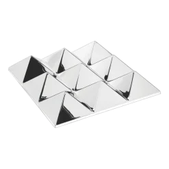 Sculpture miroir murale en acrylique transparent 9 Pyramid - Verpan