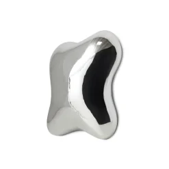 Sculpture murale en verre chrome 28 x 9 x 29 cm Orb - HKLiving
