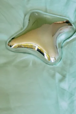 Sculpture murale en verre chrome 28 x 9 x 29 cm Orb - HKLiving