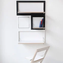 Secrétaire mural blanc 80 x 50 cm Fläpps - Ambivalenz