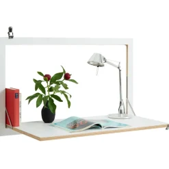 Secrétaire mural blanc 100 x 60 cm Fläpps - Ambivalenz