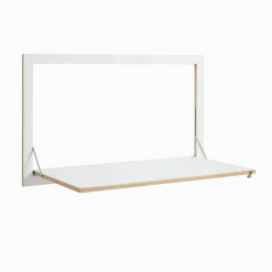 Secrétaire mural blanc 100 x 60 cm Fläpps - Ambivalenz