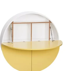 Secrétaire mural jaune et blanc Pill - Emko