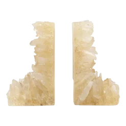 Serres livres en quartz naturel et résine 24x8x20cm - Versmissen