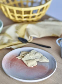 Service de vaisselle petit-déjeuner pour 4 en grès orange Paula - Bloomingville