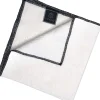 Serviette de table carrée en lin lavé blanc 41 x 41 cm Letia - Haomy
