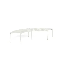 Set de 2 bancs de jardin à 6 pieds en métal vert crème Palissade - HAY