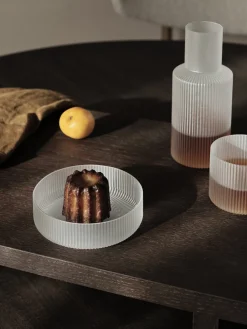 Set de 4 Bols de service en verre givré Ripple - Ferm Living