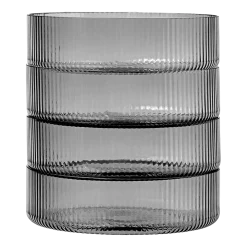 Set de 4 Bols de service en verre gris fumé Ripple - Ferm Living