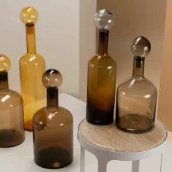 Set de 4 bouteilles marron en verre Bubbles & Bottles - Pols Potten