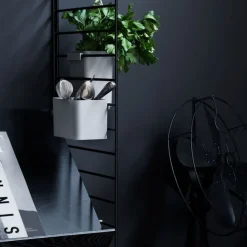 Set de 3 organisateurs noir 9x8x7cm Works - String furniture