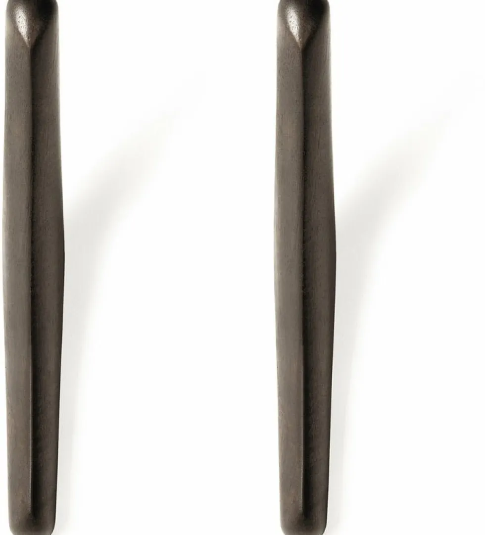 Set de 2 porte-manteaux en acajou massif foncé PI - Ethnicraft Accessories