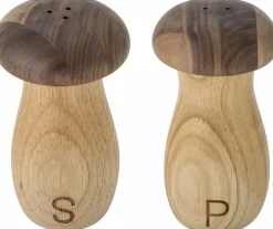 Set de salières et poivrières Rahim en hévéa brun - Bloomingville