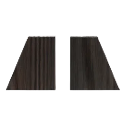 Set de 2 serre-livres en acajou massif foncé Grooves - Ethnicraft Accessories