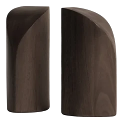 Set de 2 serre-livres en acajou massif foncé PI - Ethnicraft Accessories