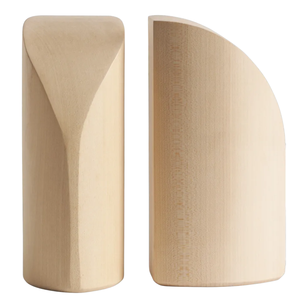 Set de 2 serre-livres en sycomore massif PI - Ethnicraft Accessories