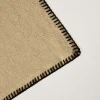 Set De Table Nino Beige Seigle Et Feston Noir - Madura