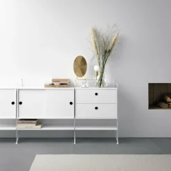 Set de 3 étagères en MDF beiges 58 x 30 cm - String furniture