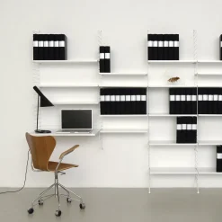 Set de 3 étagères en MDF blanches 58 x 30 cm - String furniture