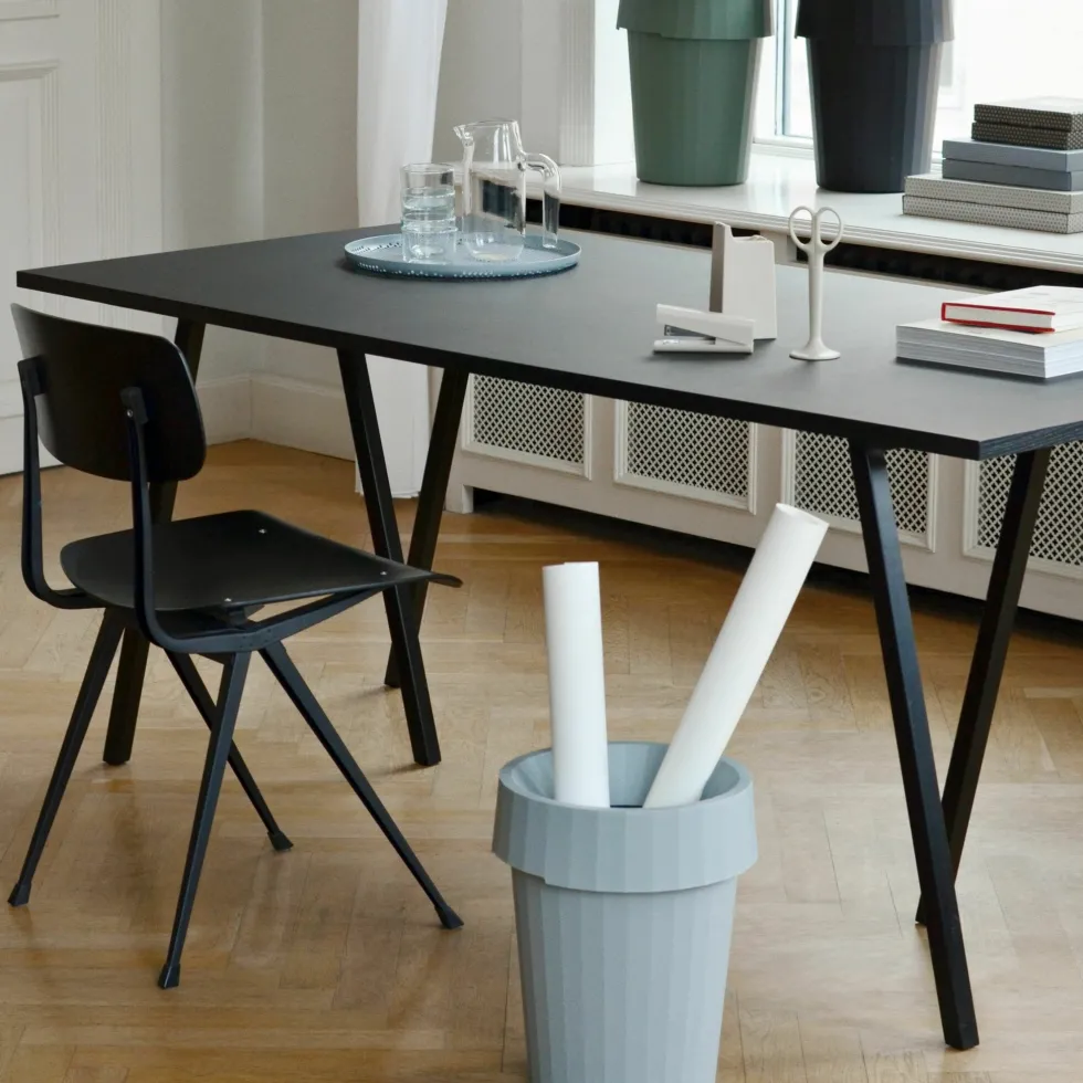 Set de 2 tréteaux en acier blanc Loop Stand - HAY