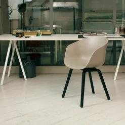 Set de 2 tréteaux en acier noir Loop Stand - HAY