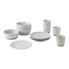 Set de vaisselle pour quatre en grès émaillé sand Grod - Broste Copenhagen