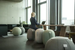 Siège ergonomique en tissu bouclette anthracite Kapsul Stov - Vluv
