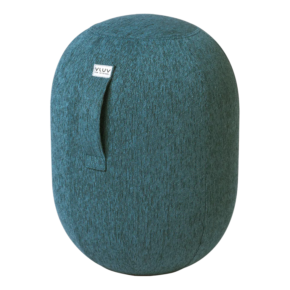 Siège ergonomique en tissu bouclette bleu petrole Kapsul Stov - Vluv
