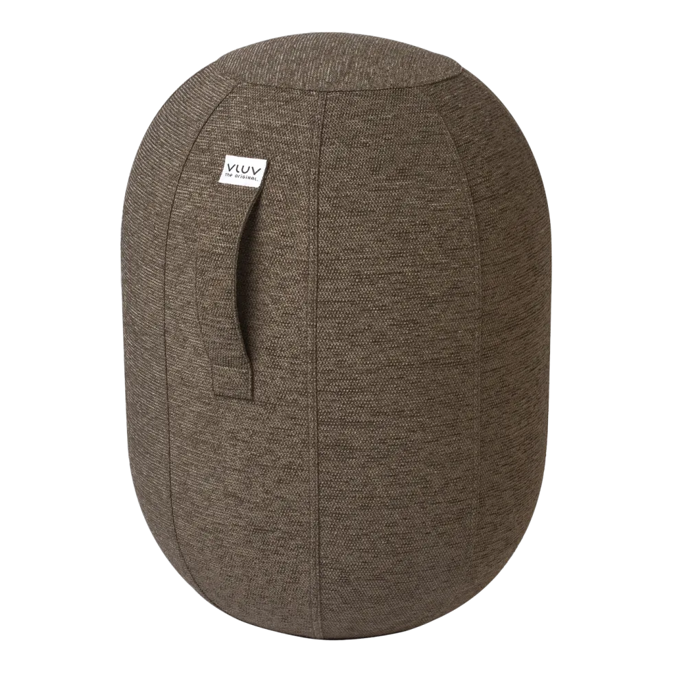 Siège ergonomique en tissu bouclette marron greige Kapsul Stov - Vluv