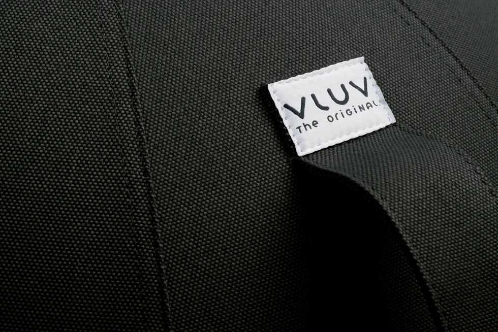 Siège ergonomique en tissu canevas noir 60 cm LEIV - VLUV